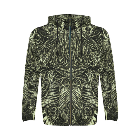 334433444 All Over Print Full Zip Hoodie