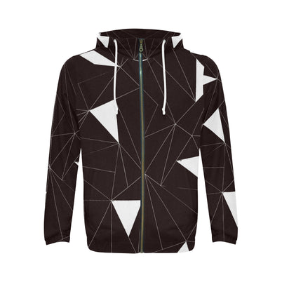 Off Angle All Over Print Full Zip Hoodie